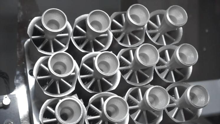 燃料漩流器由INCONEL 625制成，属于西门子能源公司工业燃气轮机的一部分。