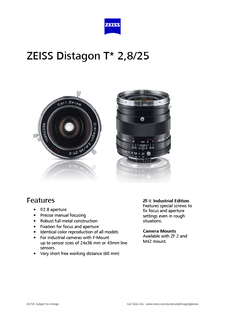 ZEISS Distagon T* 2.8/25的预览图像