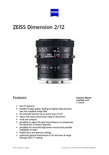 ZEISS Dimension 2/12的预览图像