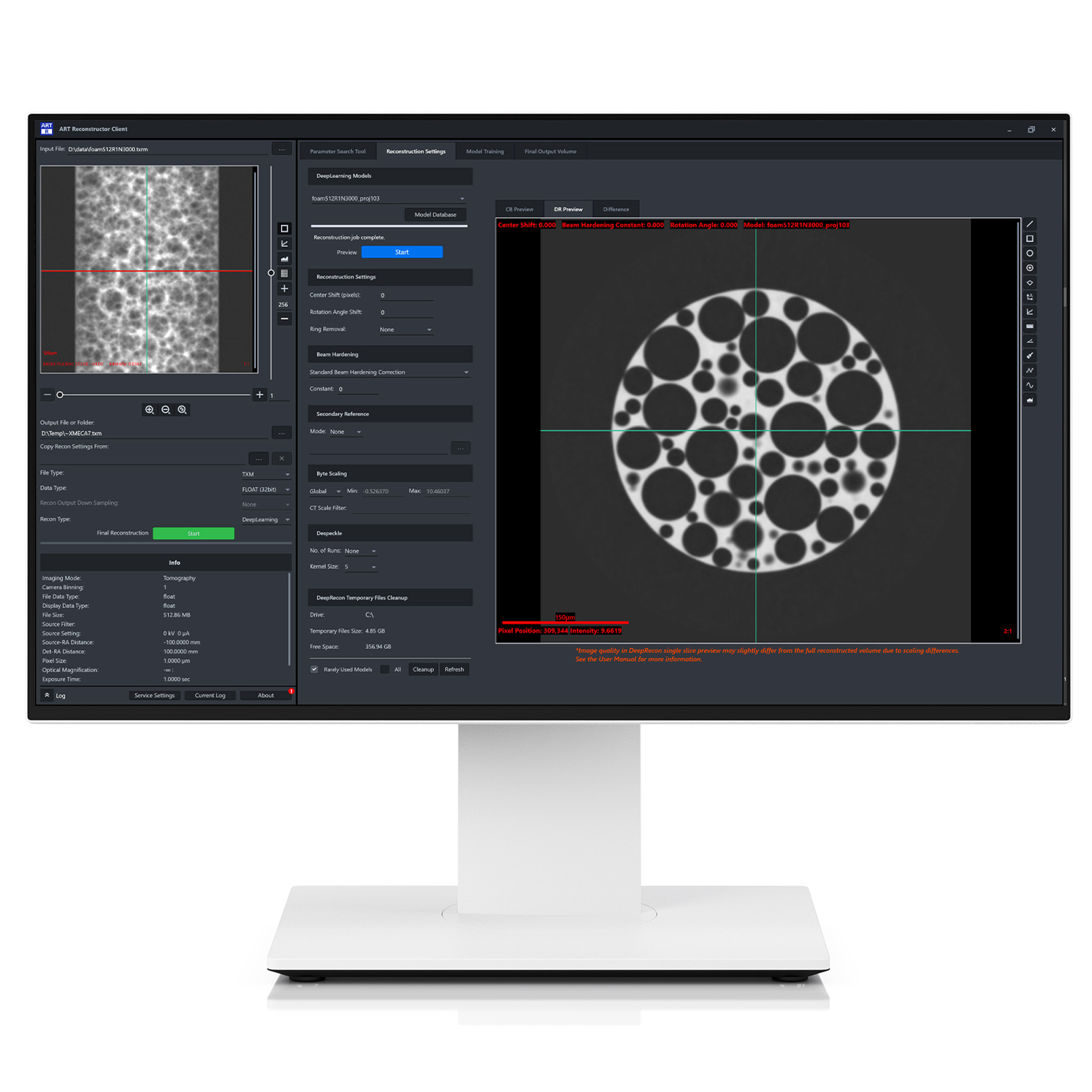 蔡司ART高级重构工具箱，AI驱动的X射线显微CT三维成像重建解决方案