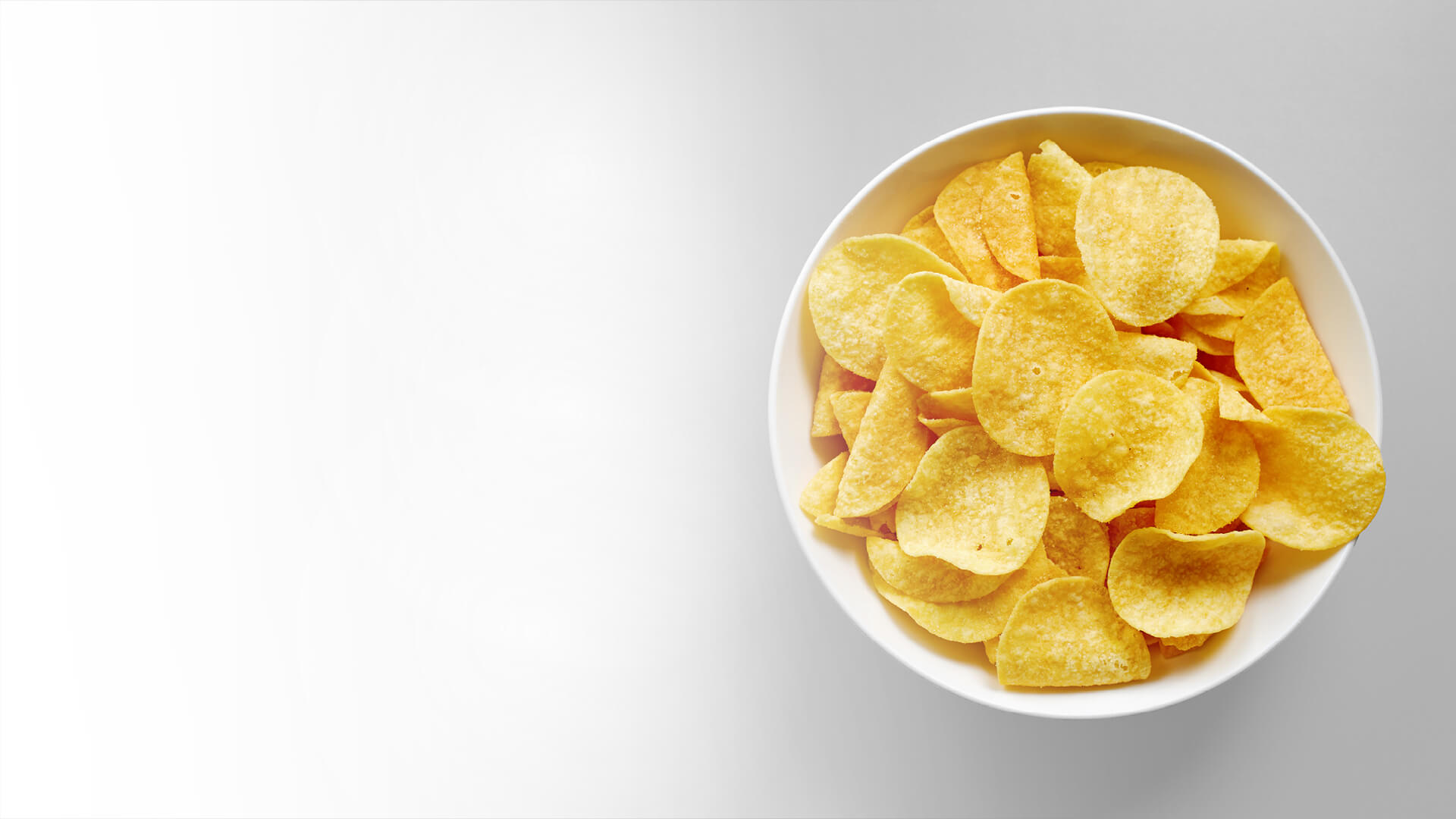 Potato chips, snacks in a bowl